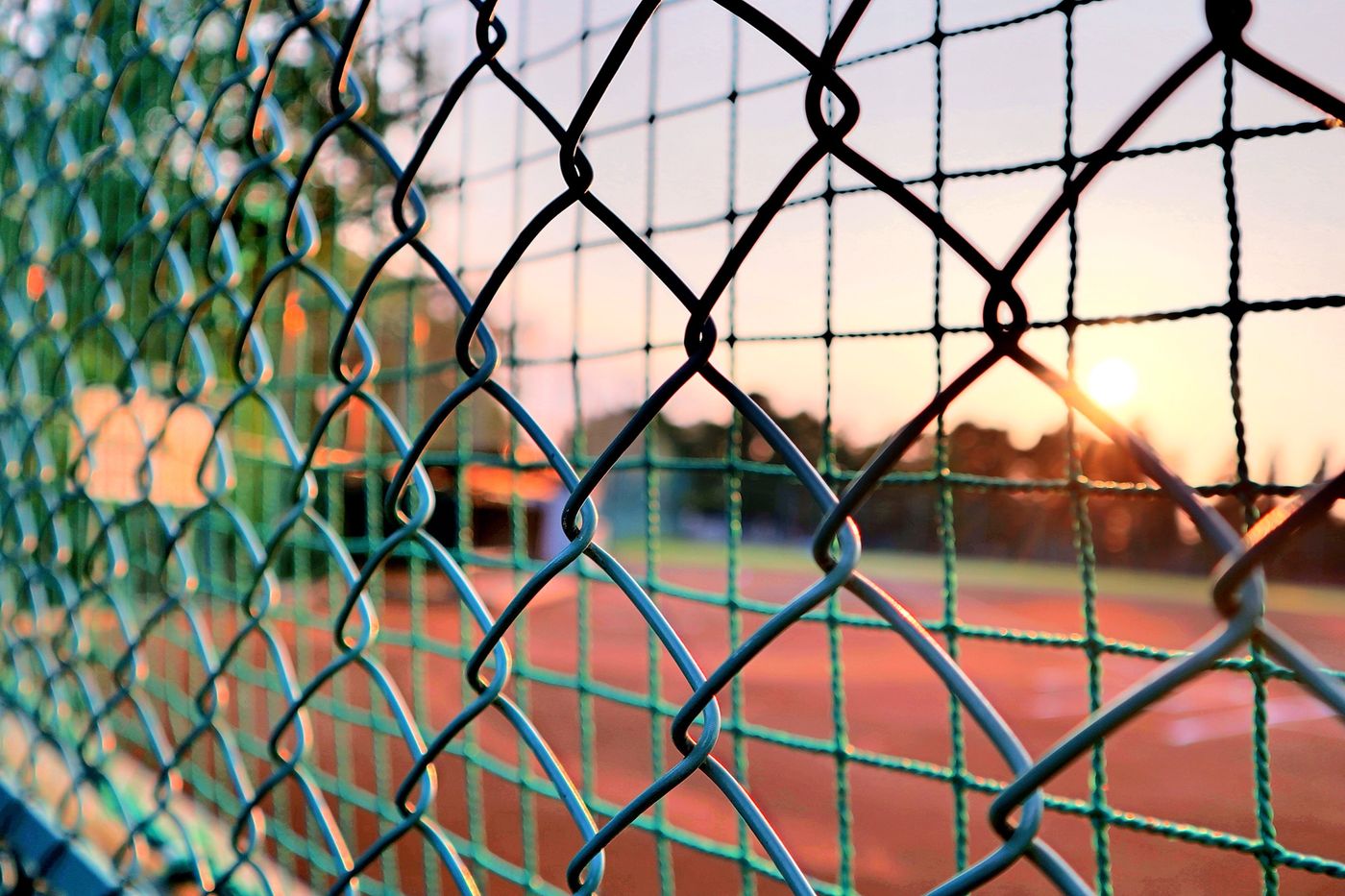Chain link fence installation